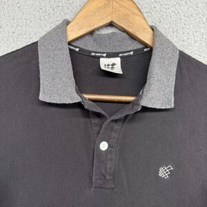Jed North Polo Shirt Men's Small Black Preppy Cotton Stretch Embroidered Logo